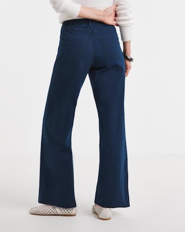 Indigo Stretch Wide Leg Jegging