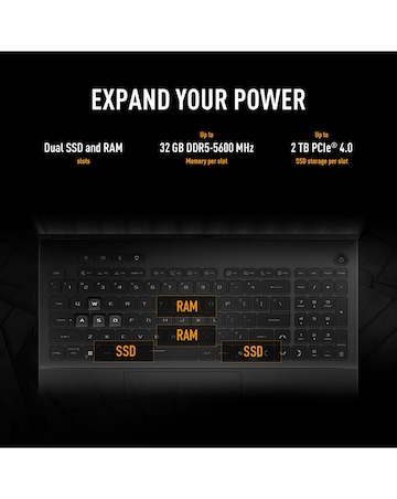 ASUS TUF Gaming Laptop - 16in NVIDIA GeForce RTX 5060 AMD Ryzen 7 16GB 1TB 165Hz