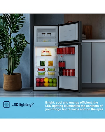 Fridgemaster MTM48120EB Fridge Freezer - Black E Rated