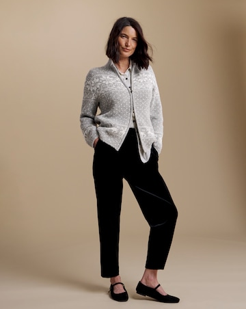 Julipa Zip Through Fairisle Cardigan