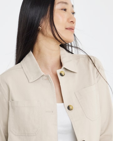 Pure Cotton Stone Broderie Jacket