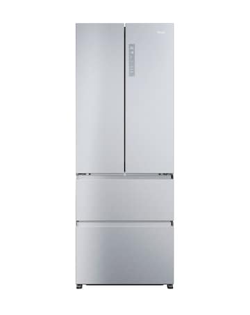 Haier HFR5719ENMG 70 FD Plain Door Refrigerator Silver + Install