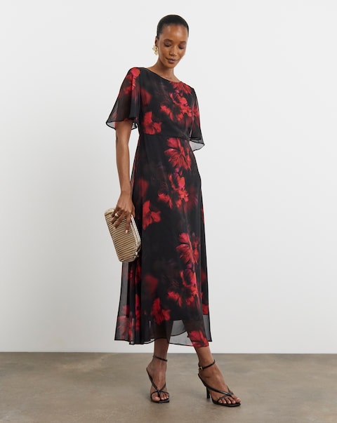 Joanna Hope Crinkle Column Dress