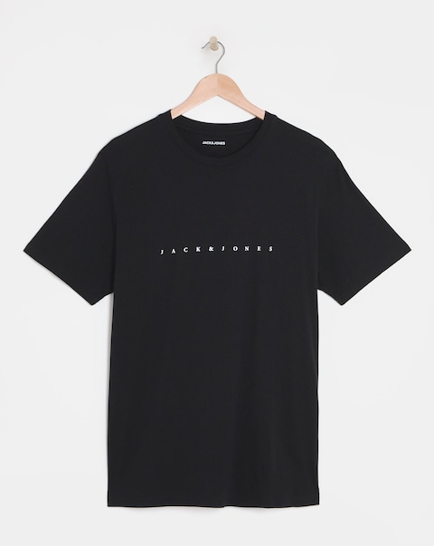 Jack & Jones Star Logo T-Shirt - Black