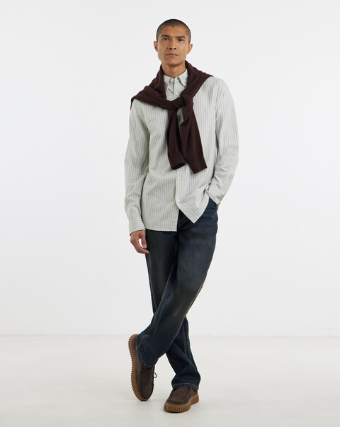 Long Sleeve Oxford Shirt Long