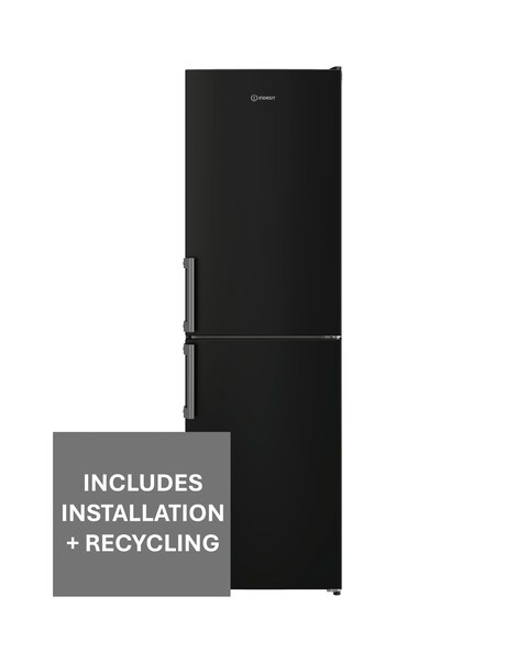 Indesit IB55732BUK 55cm Fridge Freezer Black + Install