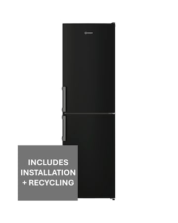 Indesit IB55732BUK 55cm Fridge Freezer Black + Install