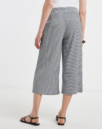 Gingham Jersey Culotte