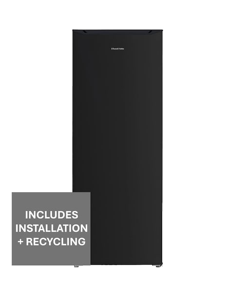 Russell Hobbs RH143FZ552E1B 143cm High Small Upright Freezer - Black + Install