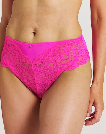 Ann Summers Sexy Lace Planet High Waist Brazillian Bright Pink