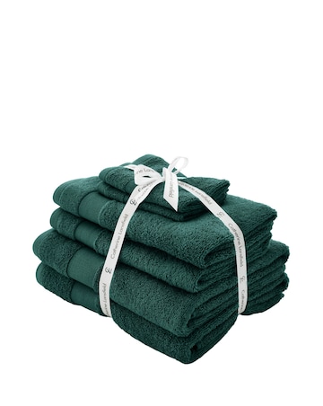 Catherine Lansfield Anti Bacterial 6 Piece Towel Bale