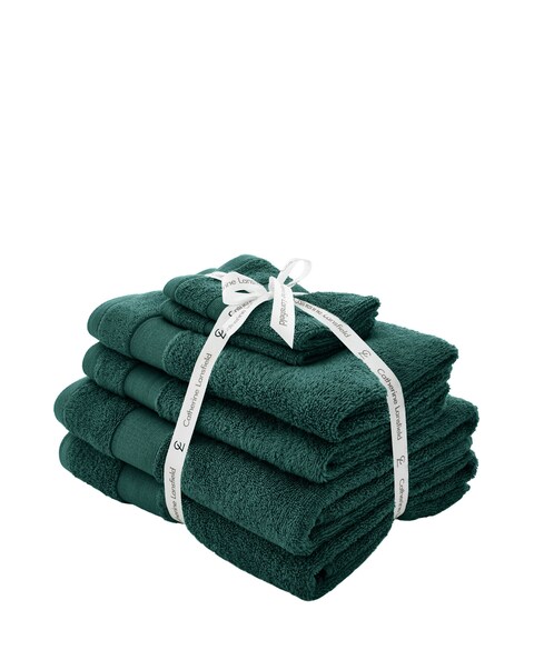 Catherine Lansfield Anti Bacterial 6 Piece Towel Bale