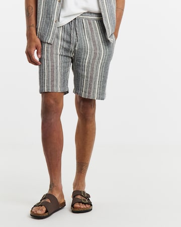 Textured Stripe Co-ord Short