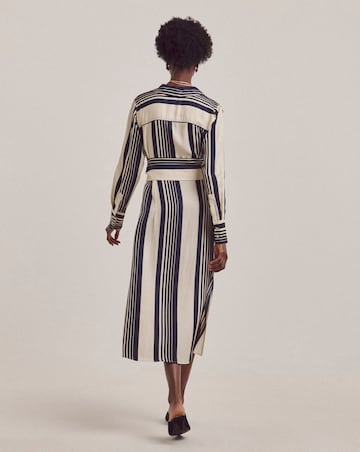 Anthology Stripe Tie Waist Shirt Dress