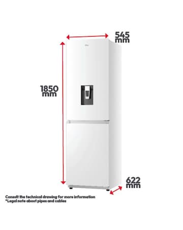 Hoover HONCQ3T518EWWK Fridge Freezer with Water Dispenser INSTALL