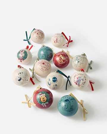 Disney Winnie the Pooh Set of 12 Baubles