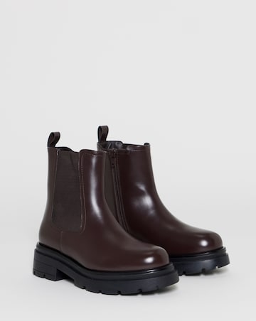Domino Chunky Chelsea Ankle Boots - Wide Fit (E)