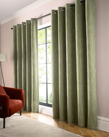 Curtina Boucle Chenille Eyelet Curtains