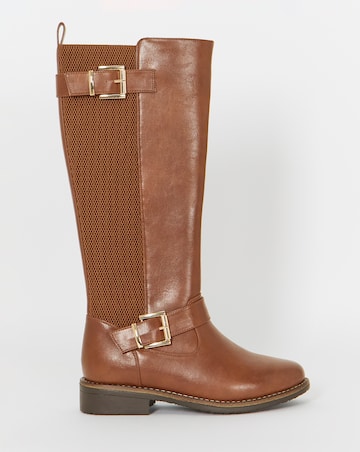 Cushion Walk Chelsea Ankle Boots With Sparkle Back - Extra Wide Fit (EEE)