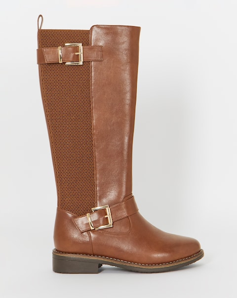 Cushion Walk Chelsea Ankle Boots With Sparkle Back - Extra Wide Fit (EEE)