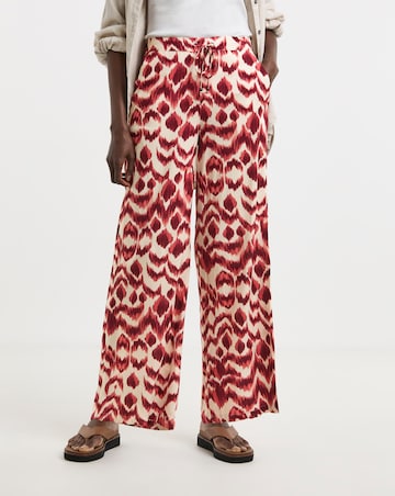 Printed Wide Leg Trousers