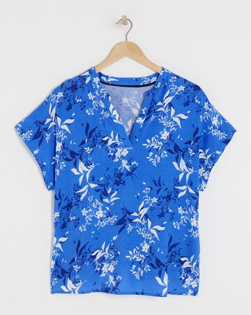Julipa Printed Notch Neck Blouse