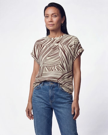 2 Pack Short Sleeve Curved Hem Longline Top