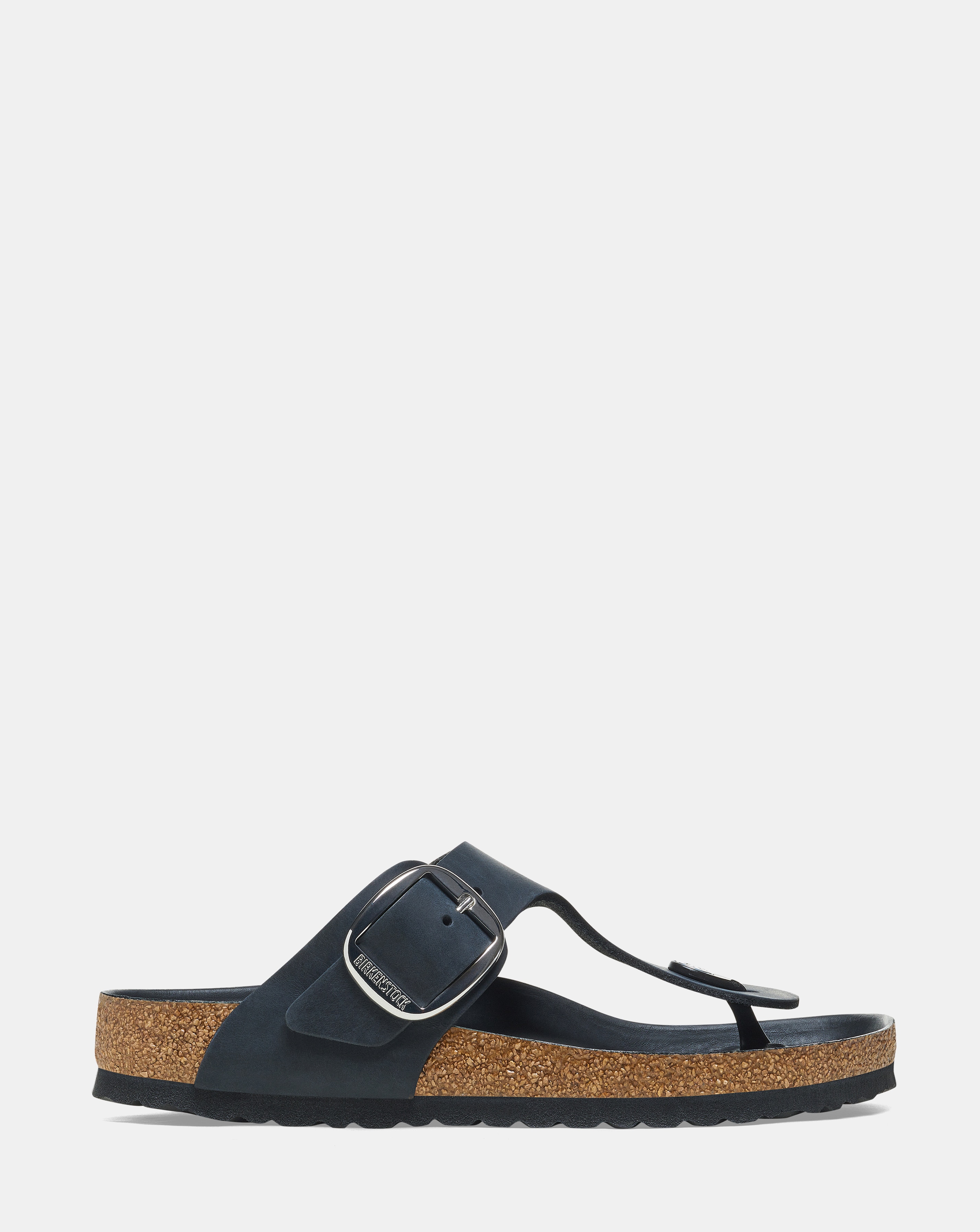 Birkenstock Arizona Black Oiled Leather Big Buckle Sandals