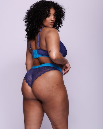 Lemonade Dolls Signature Lace High Waist Brazilian Navy Blue