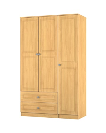 Richmond Triple Wardrobe with 2 Drawers