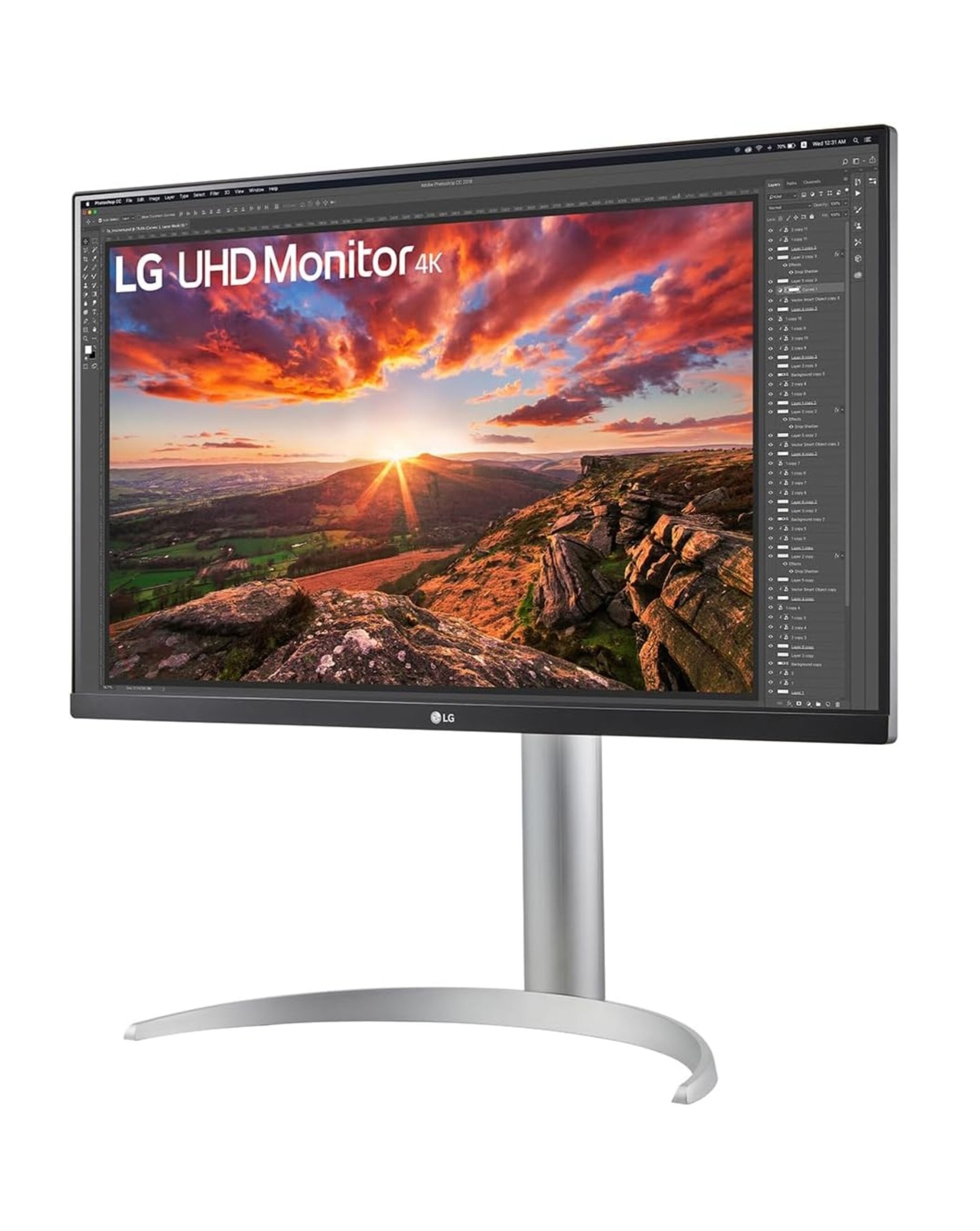 LG 27UP850K-W.AEK 27in 60Hz UHD IPS DisplayHDR 4K Monitor - Silver