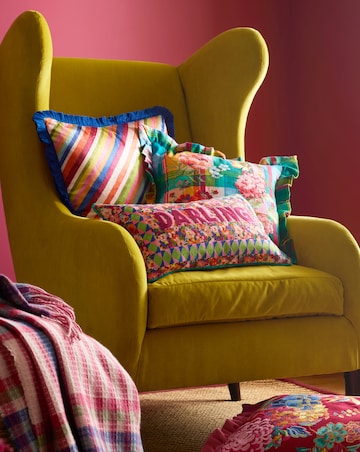 Sophie Robinson Darling Diagonal Stripe Cushion
