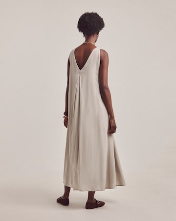 Anthology Linen Mix Pleat Dress