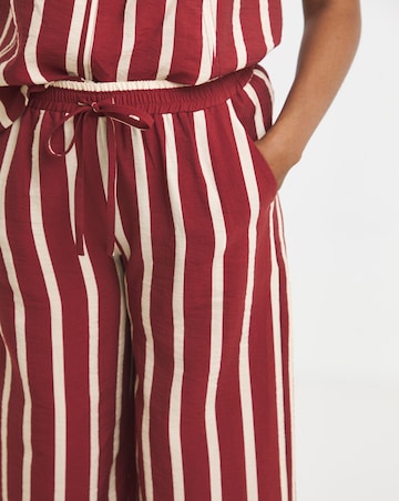 Simply Be Rust Stripe Wide Trouser Co-ord