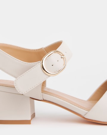 Robin Two Part Block Heel Sandals - Wide Fit (E)