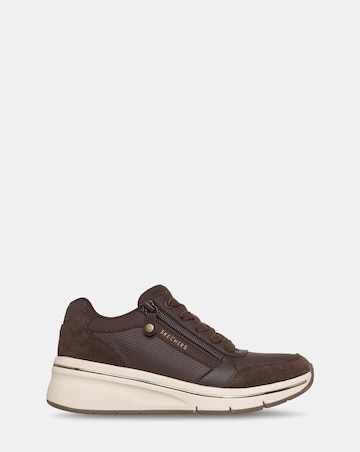 Skechers Chocolate Billion Flex Luxe Up Trainers - Standard Fit (D)