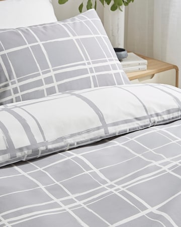 Wilson Charcoal Check Duvet Cover Set