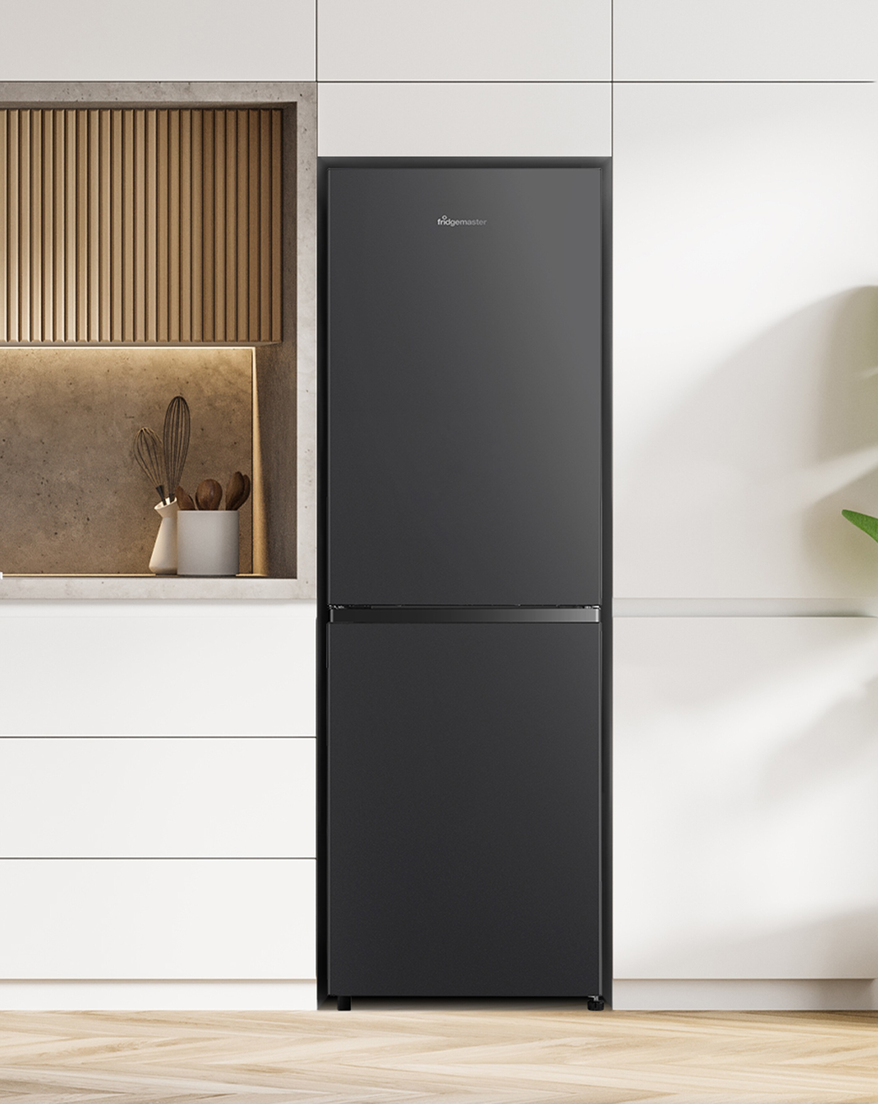 Fridgemaster MC55240EB 174cm 50/50 Fridge Freezer Black | JD Williams