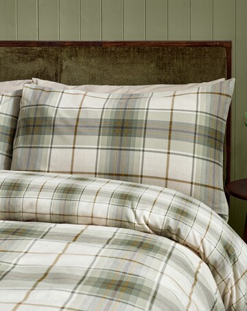 Catherine Lansfield Brushed Troon Check Duvet Cover Set