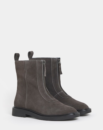 Jessy Zip Detail Ankle Boots - Extra Wide Fit (EEE)