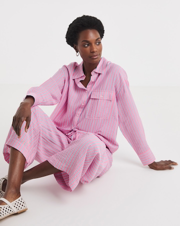 Stripe Pocket Detail Shirt