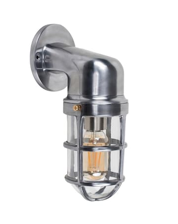 ValueLights Quay Silver Nautical Fisherman Metal Outdoor Light - Bulb Included