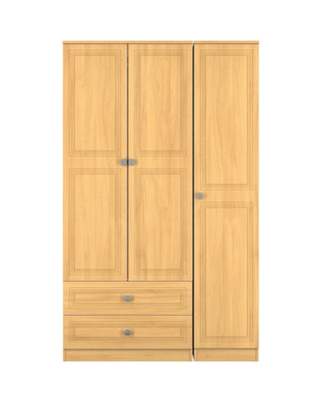 Richmond Triple Wardrobe with 2 Drawers