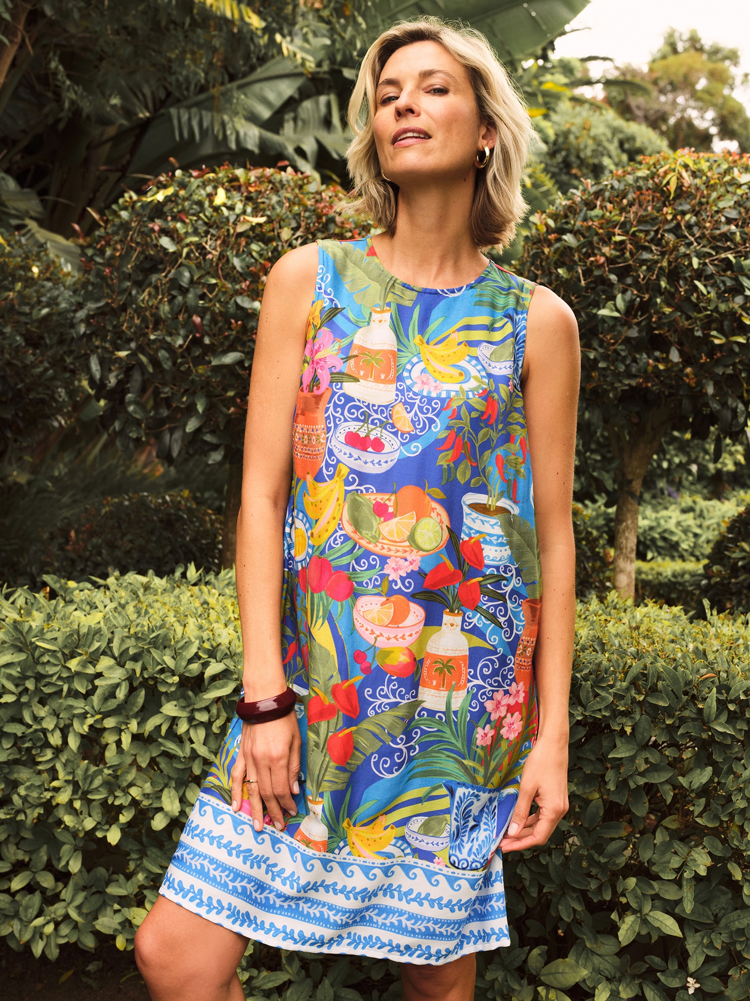 Women wearing JD Williams summer dress