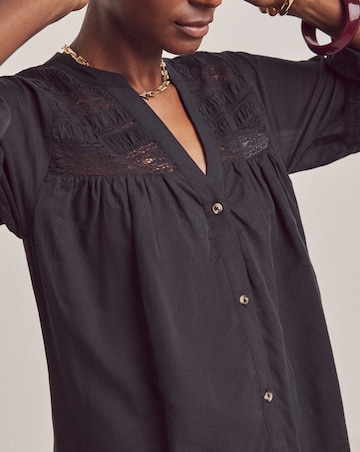 Anthology Crochet Lace Trim Dress