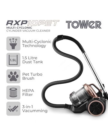 Tower RXP10PET 1.5L Cylinder Vacuum