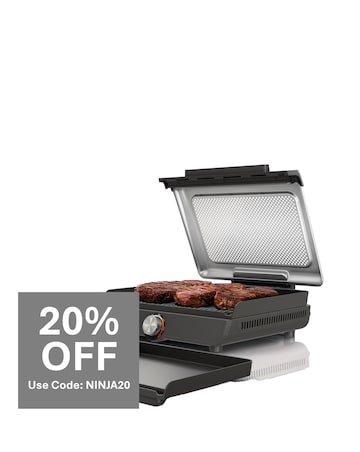 Ninja Sizzle GR101UK Smokeless Indoor Grill and Griddle