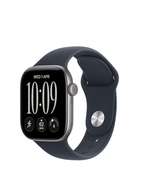 Apple Watch Series 12 GPS 42mm - Space Grey Aluminium/Navy Blue Sport Band - S/M