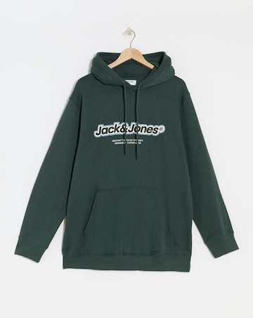 Jack & Jones Vesterbro Logo Hoodie - Teal