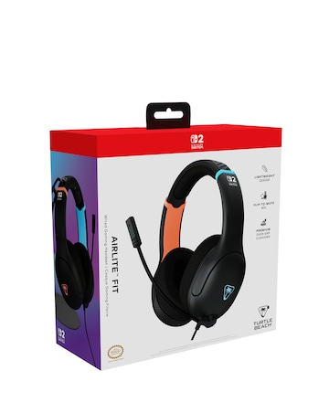 Turtle Beach Airlite Fit Wired Headset Nintendo Switch 2 - Charcoal Black